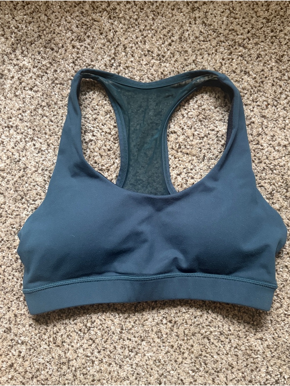 Senita Athletics Racerback Sports Bra - Teal Blue